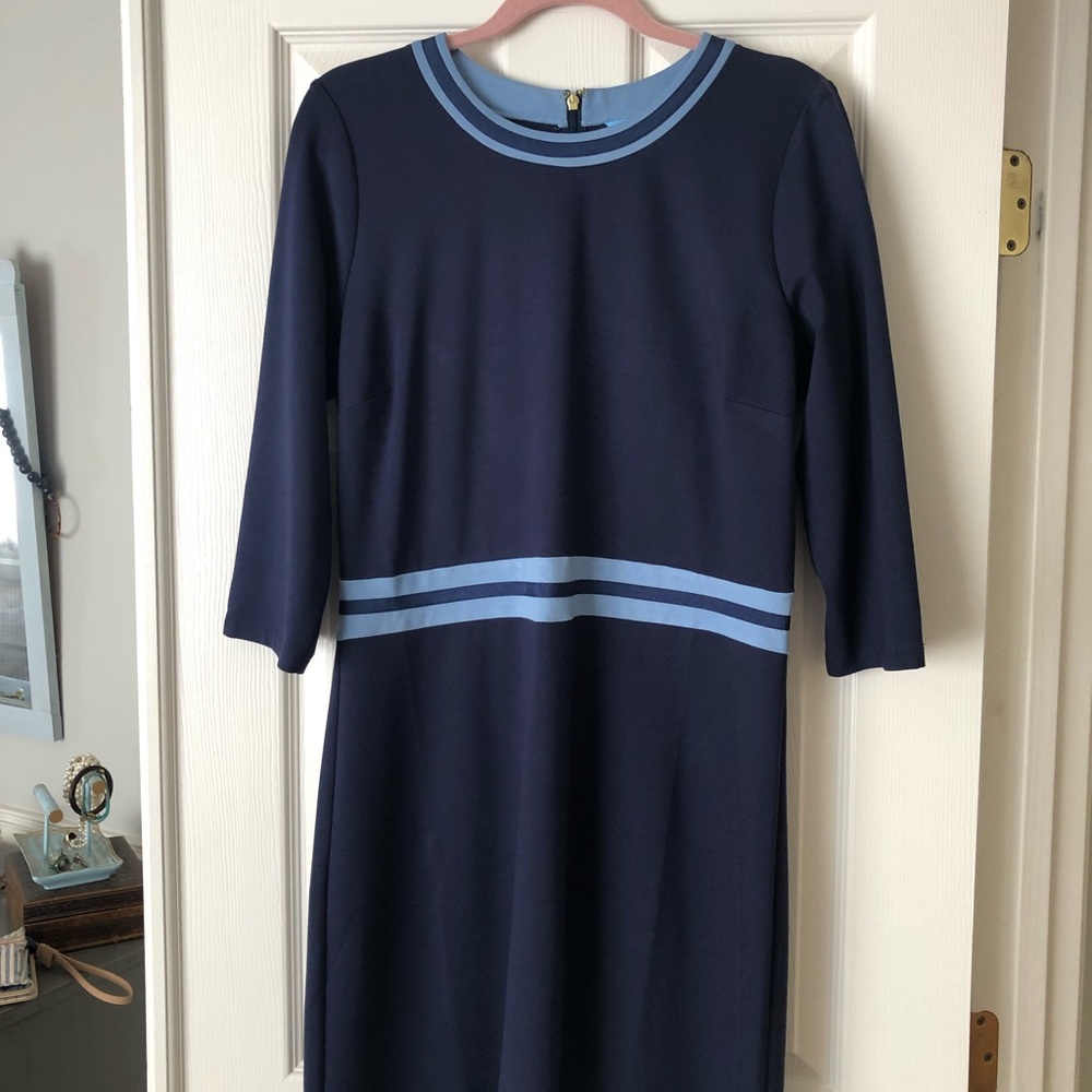 Draper James 3/4 sleeve navy dress